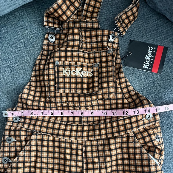 Kickers Checkered Denim Dungarees - Picture 4 of 4
